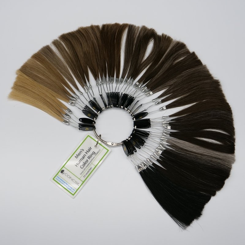 Concise Men’s Human Hair Color Ring (53 swatches) - International Hairgoods